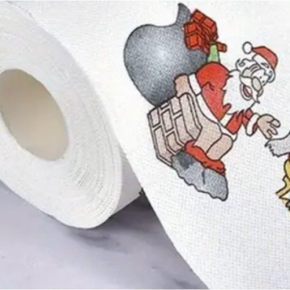 Santa Claus & Reindeer Gag Toilet Paper | Funny Christmas Novelty Gift - Picture 11 of 16